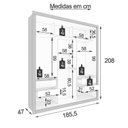 Ver imagem 7 de Quarto de Casal Completo com Guarda Roupa e Cabeceira com 2 Mesas de Apoio Sallêto Móveis