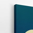 Ver imagem 3 de Noite Montanhas Abstrato Minimalista Quadro Canvas 60x40cm