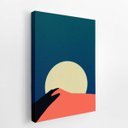 Ver imagem 2 de Noite Montanhas Abstrato Minimalista Quadro Canvas 60x40cm