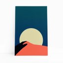 Ver imagem 1 de Noite Montanhas Abstrato Minimalista Quadro Canvas 60x40cm