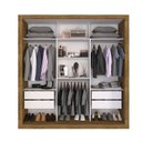 Ver imagem 6 de Quarto de Casal Completo com Guarda Roupa e Cabeceira com 2 Mesas de Apoio Sallêto Móveis