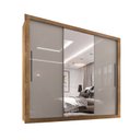 Ver imagem 3 de Quarto de Casal Completo com Guarda Roupa e Cabeceira com 2 Mesas de Apoio Sallêto Móveis