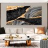 Quadro Decorativo Abstrato Marmoreado, Tela em Canvas ideal Sala, Quarto e Hall  (100x70 cm) - 1