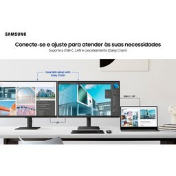 Monitor Viewfinity S6 Samsung, 27", Ethernet, Hdmi, Display Port, Usb, 100hz, 5ms - Ls27d600alxzd - 5 Monitor Viewfinity S6 Samsung, 27", Ethernet, Hdmi, Display Port, Usb, 100hz, 5ms - Ls27d600alxzd - 5