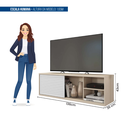 Ver imagem 6 de Rack Suspenso para TV até 55 Polegadas 136cm BP Porta Pier Multiverso Bege