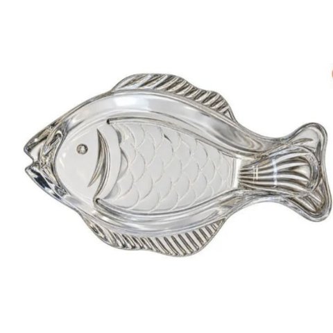 Jogo 2 Travessas Vidro Fish 29x16cm Tuut