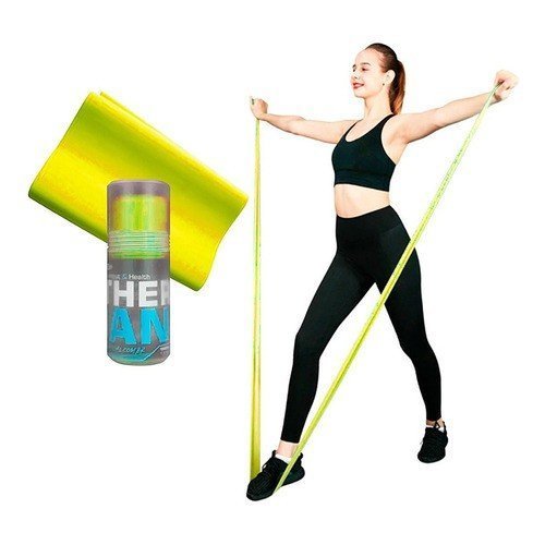 Faixa Elástica Fisioterapia Academia Thera Band Para Exercícios Multifuncionais 1,5 metro Espessura - 7