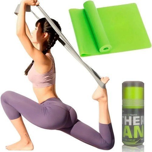 Faixa Elástica Fisioterapia Academia Thera Band Para Exercícios Multifuncionais 1,5 metro Espessura - 6
