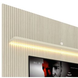 Home Suspenso Requinte 2.2 Ripado com LED Off White - Gelius Móveis - 3