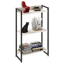 Ver imagem 1 de Estante Livreiro Multiuso Dynamica Industrial 60cm 3 Prateleiras C08 Snow - Mpozenato