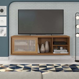 Rack Suspenso para TV até 55 Polegadas 136cm em BP Porta Telada Multiverso  - 6