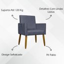Ver mais imagens de Kit 8 Poltronas Mari Suede Cores Pé Palito 30 Cm Castanho
