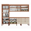 Ver imagem 2 de Cozinha Completa Modulada Jessica 100% MDF com 2 Balcões Independentes 10 Portas e 6 Gavetas Tuboarte