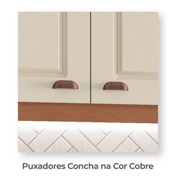 Cozinha Completa Modulada Jessica 100% MDF com 2 Balcões Independentes 10 Portas e 6 Gavetas Tuboarte - 5