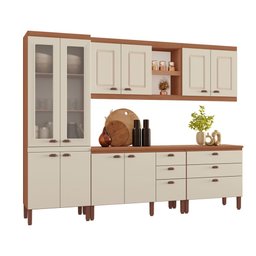 Cozinha Completa Modulada Jessica 100% MDF com 2 Balcões Independentes 10 Portas e 6 Gavetas Tuboarte - 4