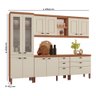 Cozinha Completa Modulada Jessica 100% MDF com 2 Balcões Independentes 10 Portas e 6 Gavetas Tuboarte - 3