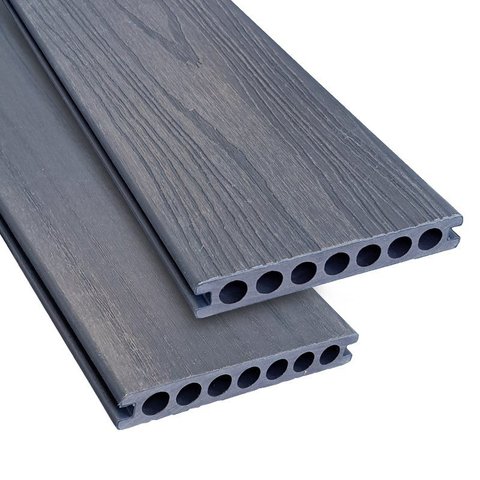 Deck Régua WPC EspaçoFloor Madeira Plástica Silver Grey