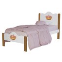 Ver imagem 4 de Cama de Solteiro Feminina Nina 100% MDF Padrão Meninas: Branco/Nature