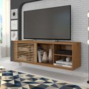 Ver imagem 2 de Rack Suspenso para TV até 55 Polegadas 136cm 1 Porta Ripada Multiverso 