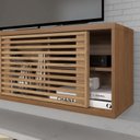 Ver imagem 5 de Rack Suspenso para TV até 55 Polegadas 136cm 1 Porta Ripada Multiverso 