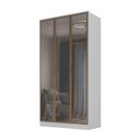Ver imagem 2 de Guarda Roupa Ravi em Mdf 3 Portas Reflecta 120,5x232,2cm Branco 1120