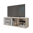 Ver imagem 5 de Rack Suspenso para TV até 55 Polegadas 136cm em BP Porta Ripada Multiverso