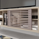 Ver imagem 4 de Rack Suspenso para TV até 55 Polegadas 136cm BP Porta Ripada Multiverso Bege