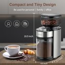 Ver imagem 6 de Secura Moedor de Café Elétrico com 25 Níveis de Moagem e Capacidade 12 Xícs