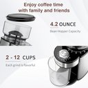 Ver imagem 3 de Secura Moedor de Café Elétrico com 25 Níveis de Moagem e Capacidade 12 Xícs