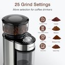 Ver imagem 2 de Secura Moedor de Café Elétrico com 25 Níveis de Moagem e Capacidade 12 Xícs