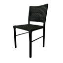 Ver imagem 1 de Cadeira Camila Corda Nautica e Aluminio Preta