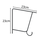 Ver imagem 5 de Prateleira Suspensa 30x100cm Suporte Mão Francesa Gancho