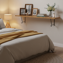 Ver imagem 2 de Prateleira Suspensa 30x100cm Suporte Mão Francesa Gancho