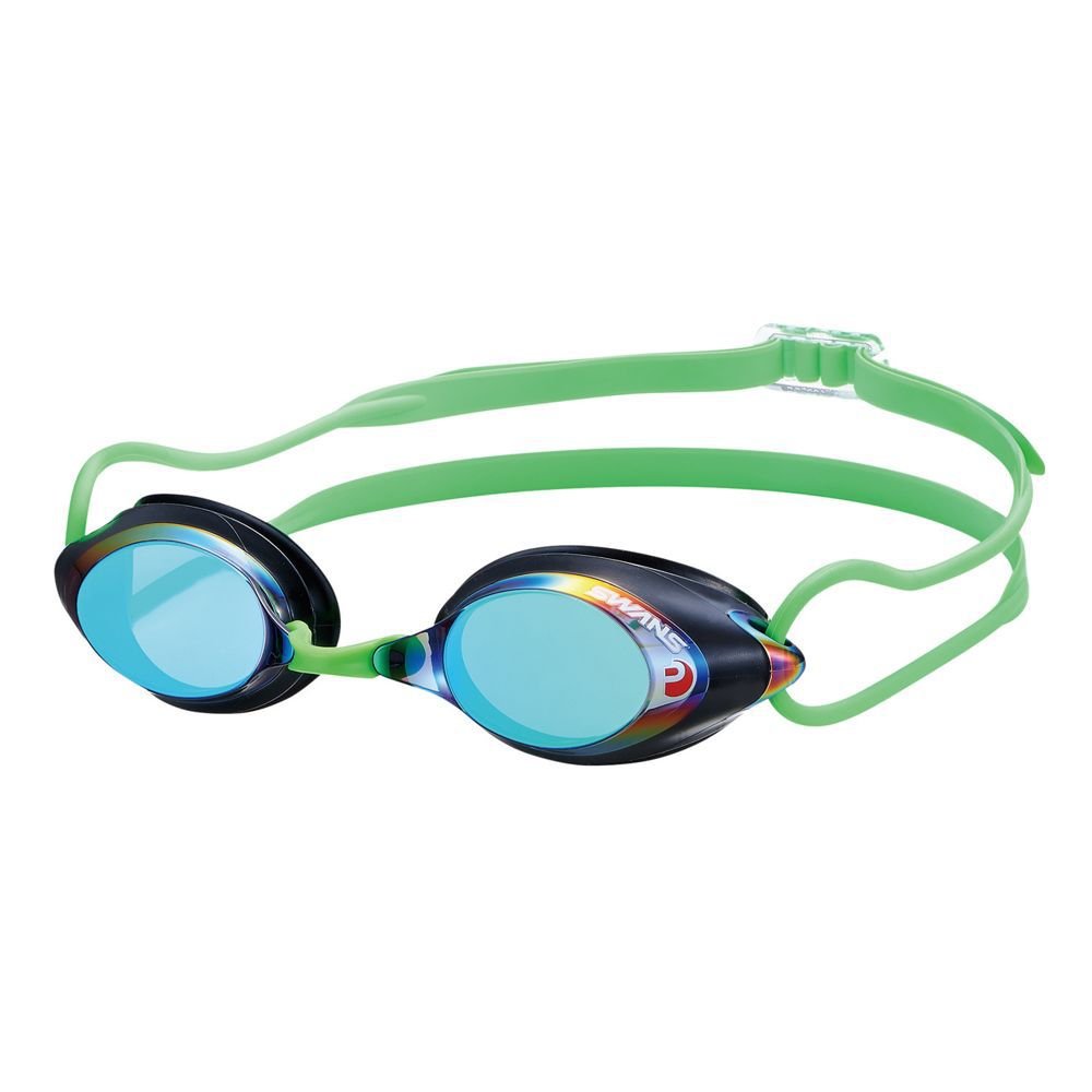Lunettes De Natation SWANS SRX-M Premium - Anti-buée Et Miroir - Taille Unique Ajustable - Hommes, Femmes, Enfants