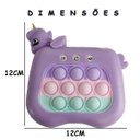 Ver imagem 3 de Pop It Interativo Mini Game Unicornio 4 Modos Som Luzes Relaxante Sensorial Anti Estresse Fidget por