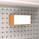 Ver imagem 1 de Armário Aéreo Cozinha 70 Cm Domus 1 Porta Nogal/branco - Hecol Móveis
