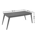 Ver imagem 2 de Conjunto: Mesa Sala Jantar Havana Tampo Curvo 180cm+6 Cadeiras Maldivas Madeira Naturale - Capuccino