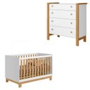 Ver imagem 1 de Conjunto Berço Encanto Slim 4315 Comoda 5135 Flora 4 Gavetas
