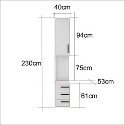 Módulo Mesa de Cabeceira Esquerdo Modulada - 4