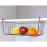 Cesto Suspenso Frutas Embalagens Temperos M para Prateleira Metalizado Lavanda 991046 Bel - 4