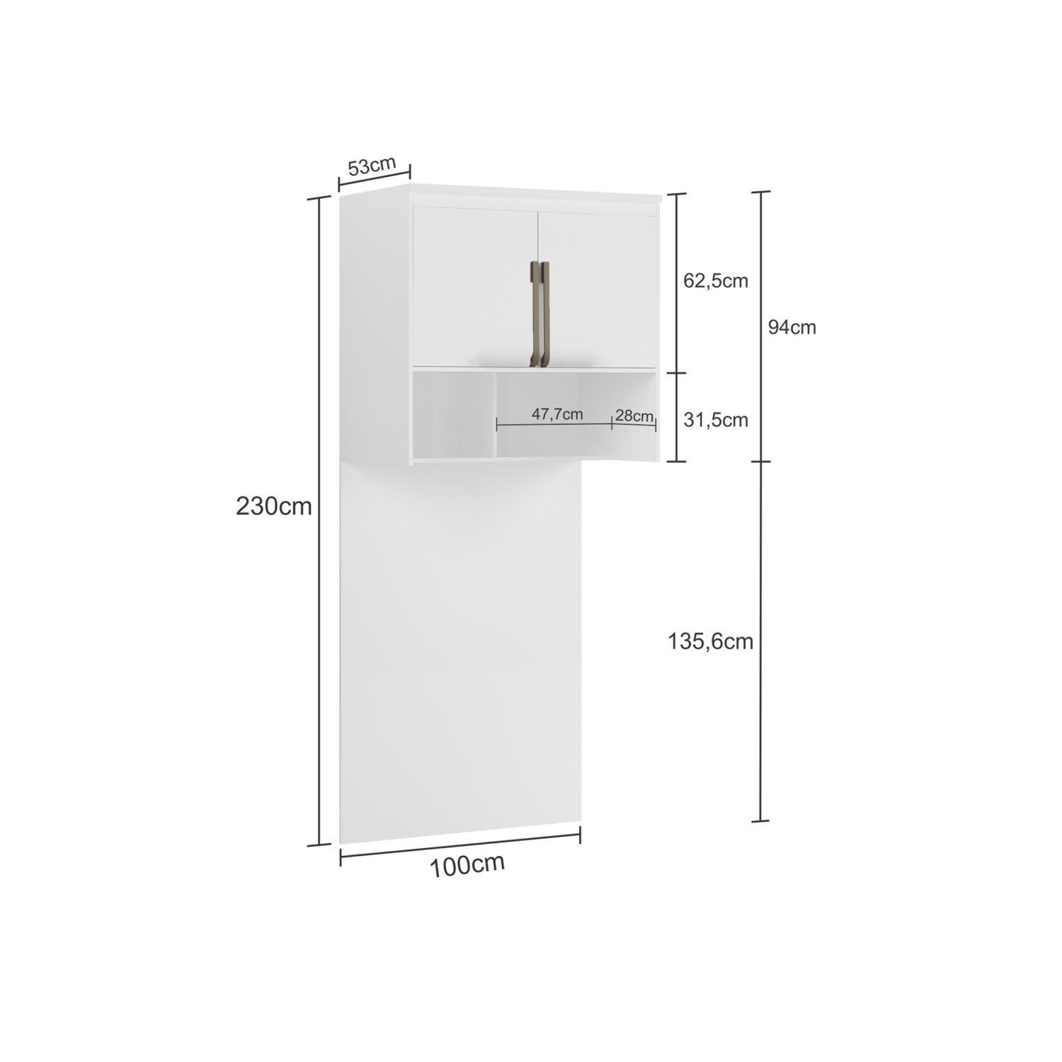 Módulo Aéreo para Cama de Solteiro com Painel  - 4