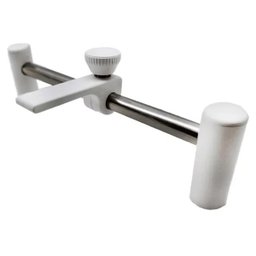 Kit Aparador Sacada Injetado Branco Envidraçamento Envidraçando Preto 50cm - 1