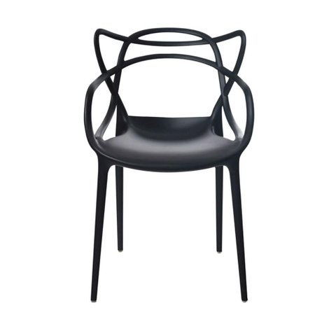 Cadeira Allegra em Polipropileno Cor Preto - 44936 Preto
