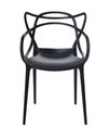 Ver imagem 1 de Cadeira Allegra em Polipropileno Cor Preto - 44936 Preto