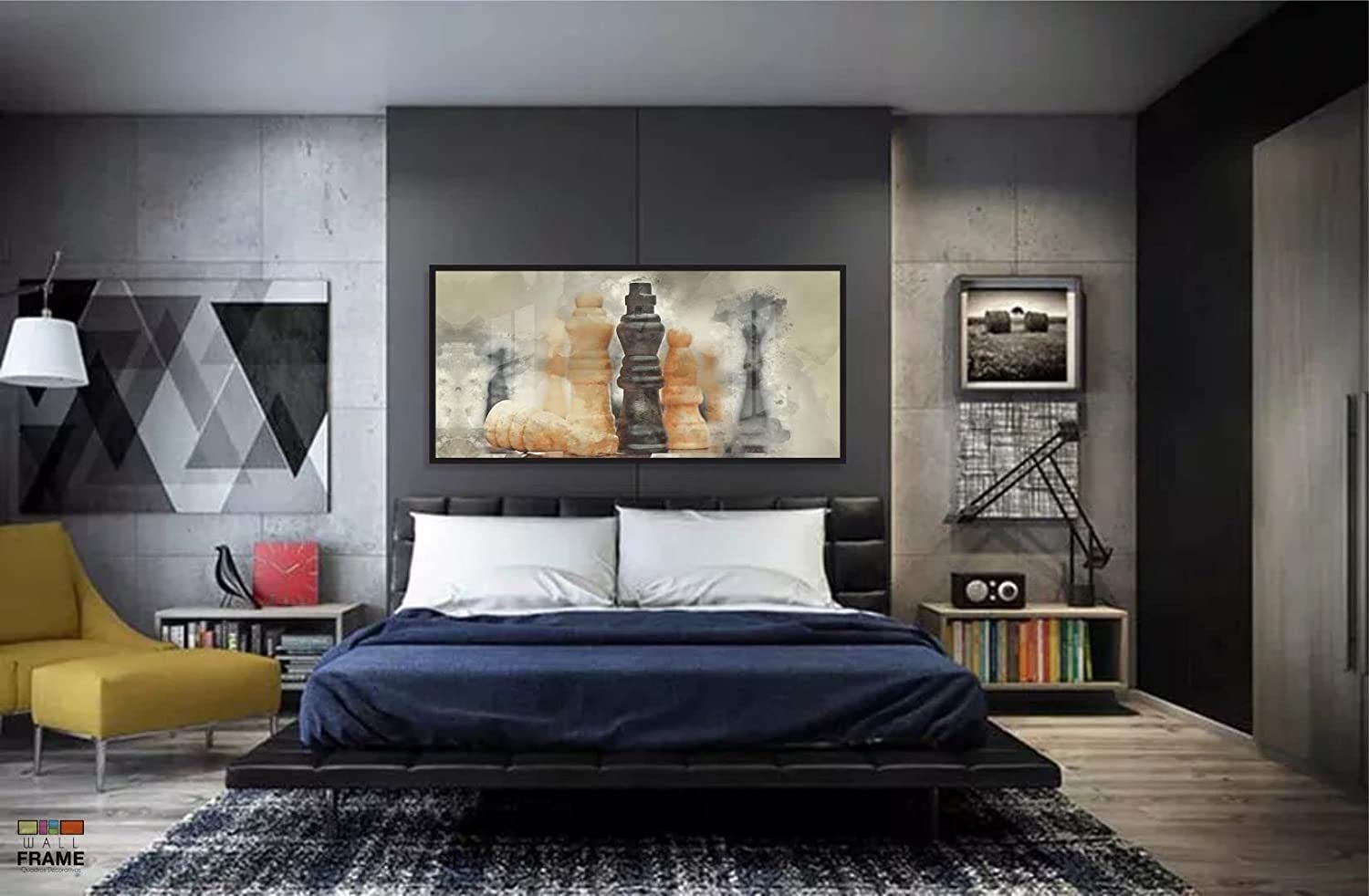 quadro decorativo Xadrez para sala, quartos e escritórios