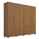 Ver imagem 1 de Guarda Roupa Casal Atrice 6 Portas Amêndola Touch com Pés - Demartêz
