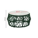 Ver imagem 4 de Mesa de Centro com Tampo de Vidro em Aço e Corda Náutica Verde Aruá