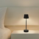 Ver imagem 4 de Abajur Preto Louvre Led Taschibra Recarregável sem Fio 2w Sensor Touch - Preto