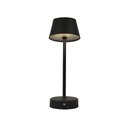 Ver imagem 2 de Abajur Preto Louvre Led Taschibra Recarregável sem Fio 2w Sensor Touch - Preto