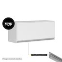 Ver imagem 6 de Armário Aéreo Multiuso Geladeira Lux 70cm 100% Mdf 01 Porta Basculante Branco - Abmaza